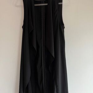 Long Black Open Front Dynamite Vest